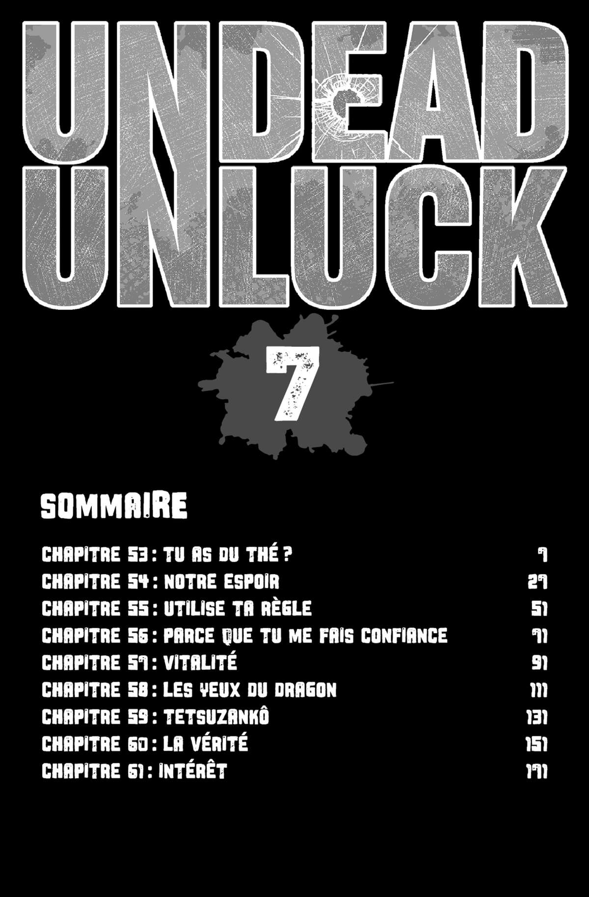 Undead Unluck Volume 7 page 5