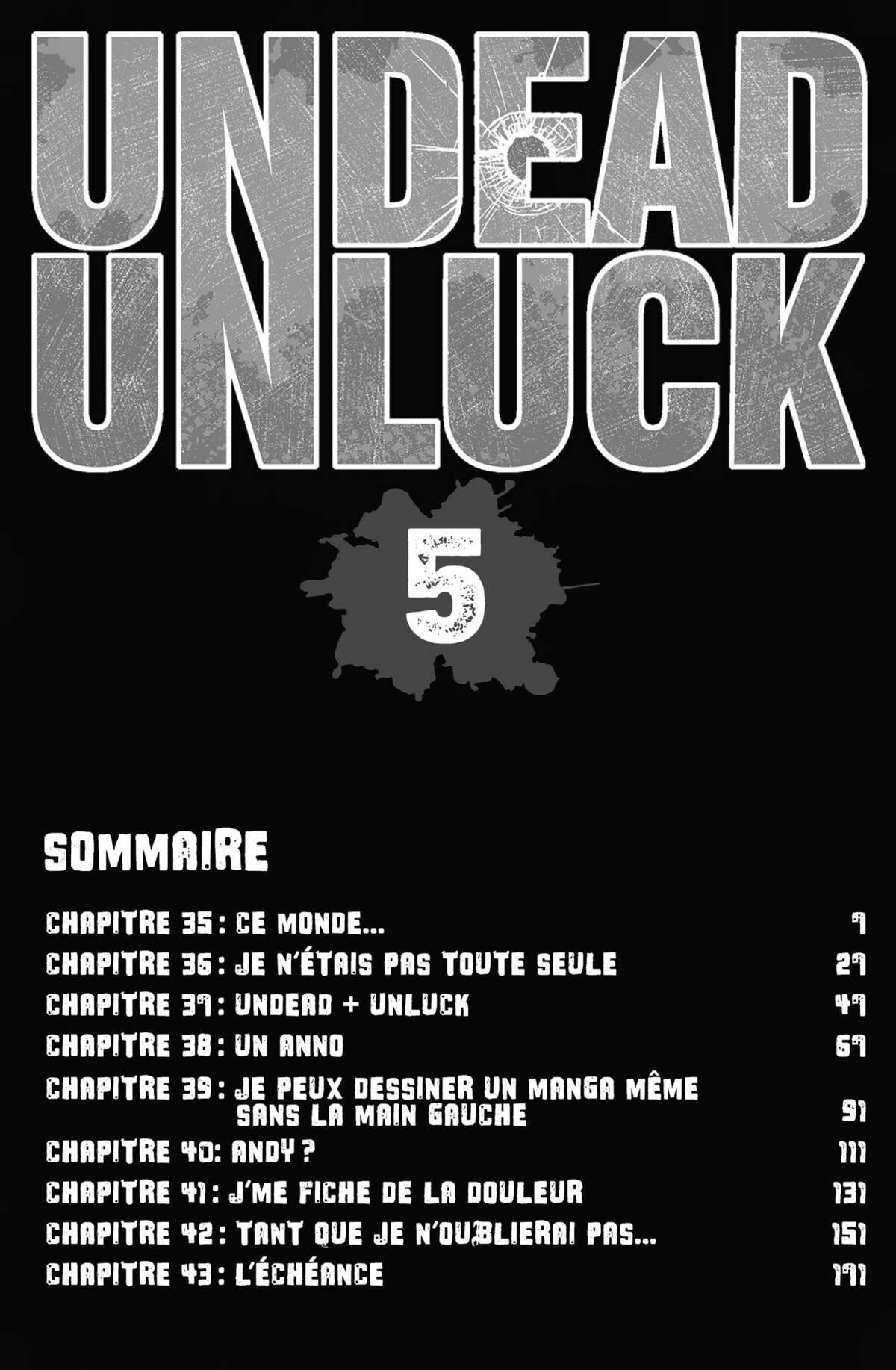 Undead Unluck Volume 5 page 5