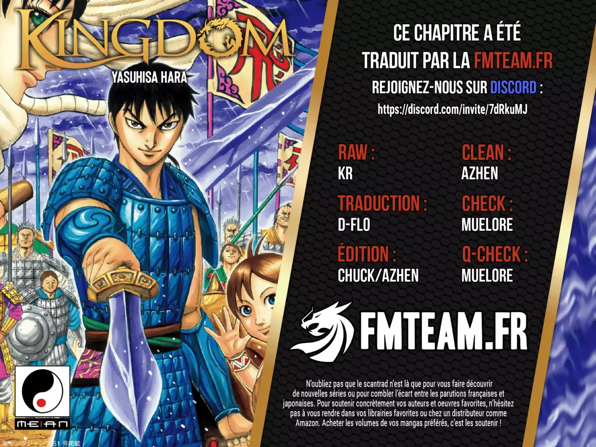 Kingdom Chapitre 756 page 1