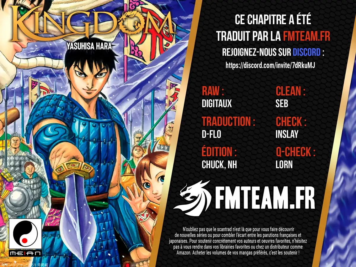 Kingdom Chapitre 774 page 1