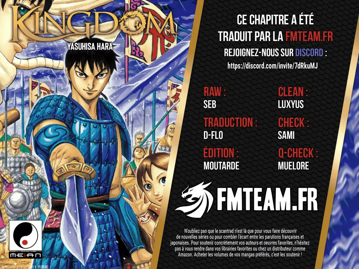 Kingdom Chapitre 783 page 1