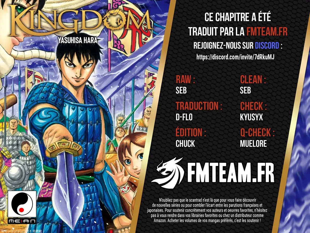 Kingdom Chapitre 769 page 1