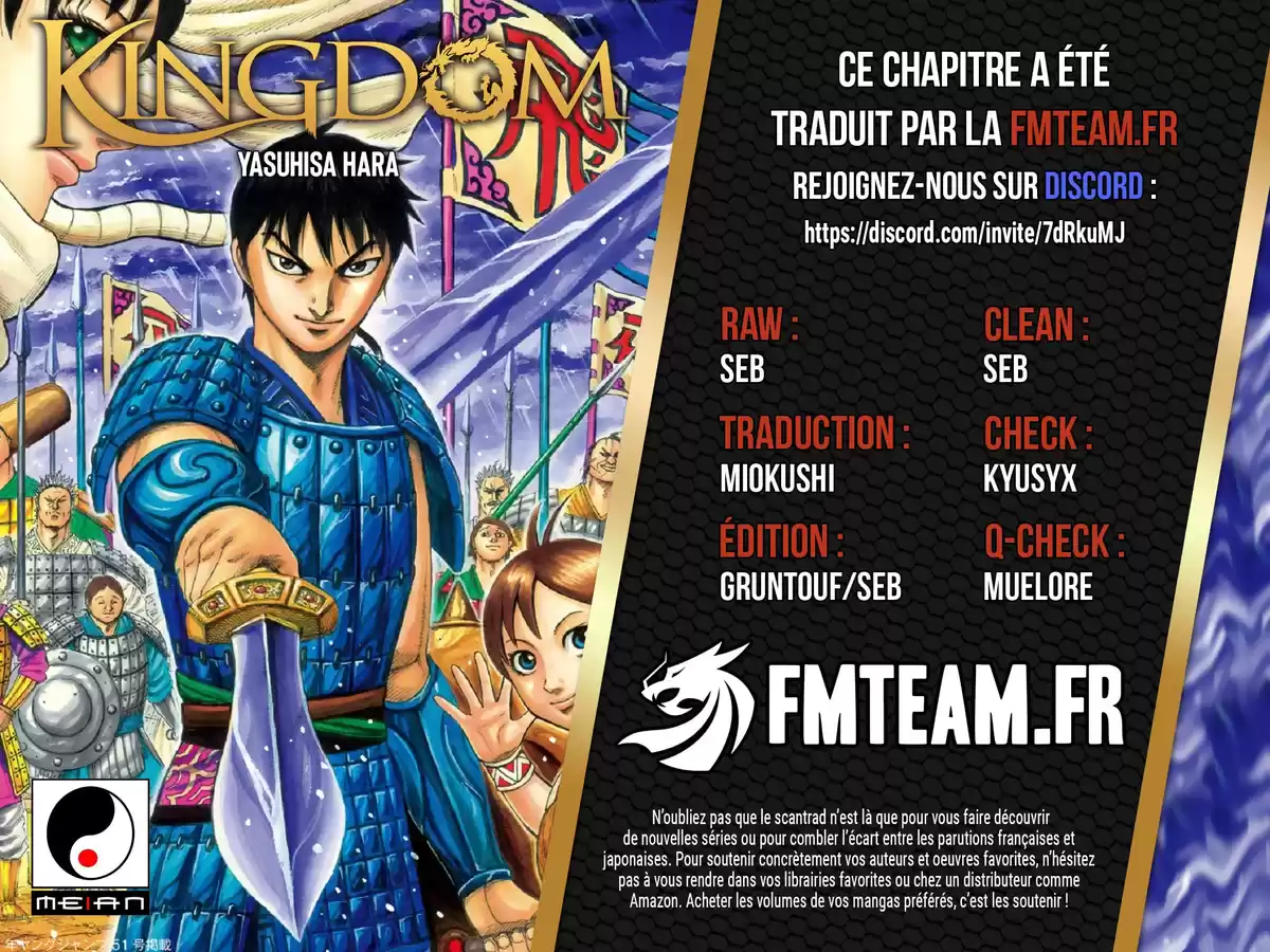 Kingdom Chapitre 750 page 1