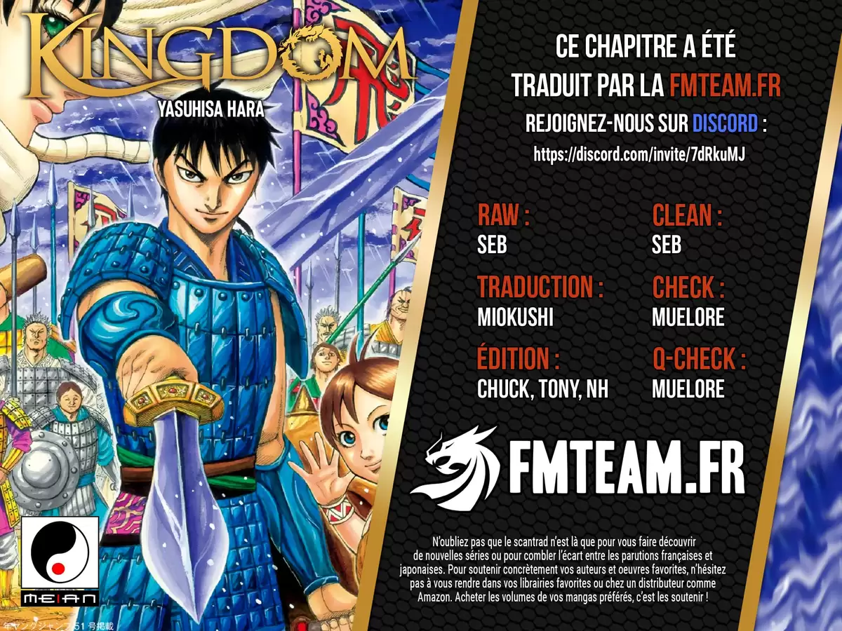 Kingdom Chapitre 754 page 1