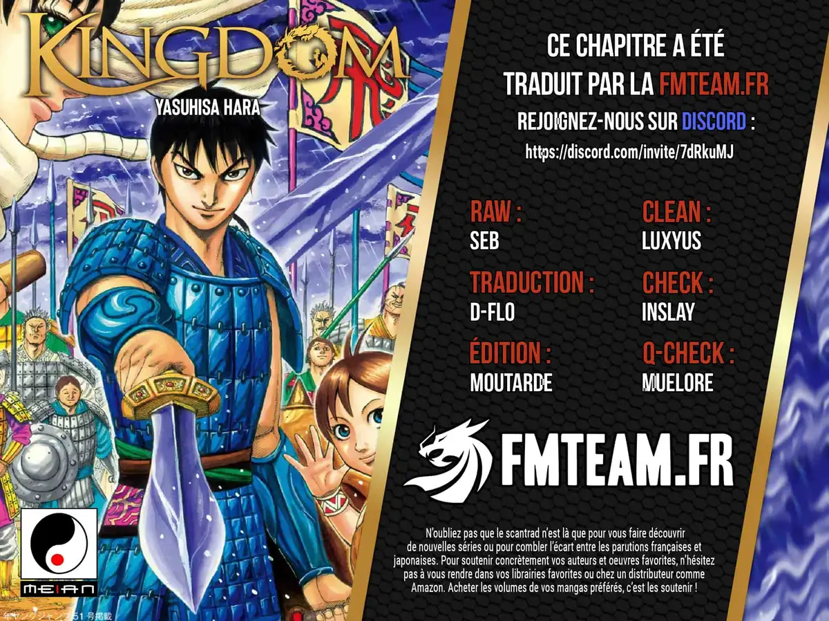 Kingdom Chapitre 780 page 1