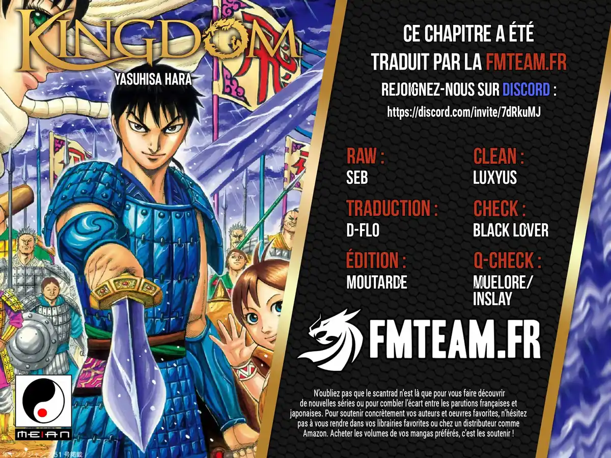 Kingdom Chapitre 791 page 1