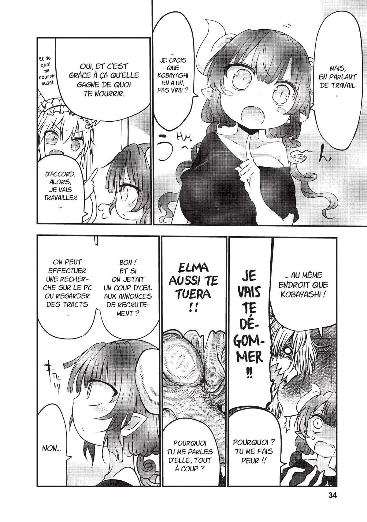 Miss Kobayashi’s Dragon Maid Volume 6 page 35
