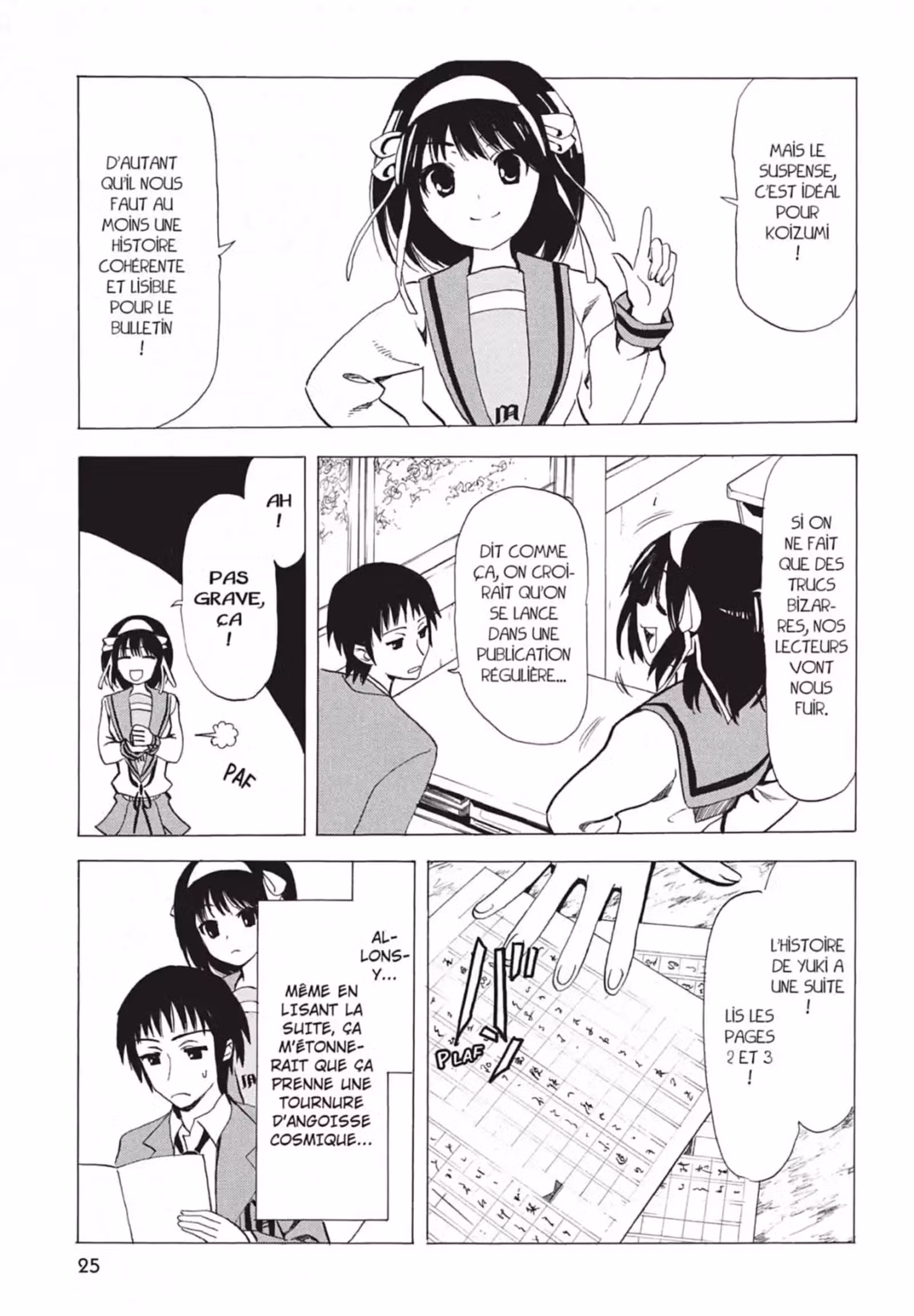 La Mélancolie de Haruhi – Brigade S.O.S Volume 13 page 27