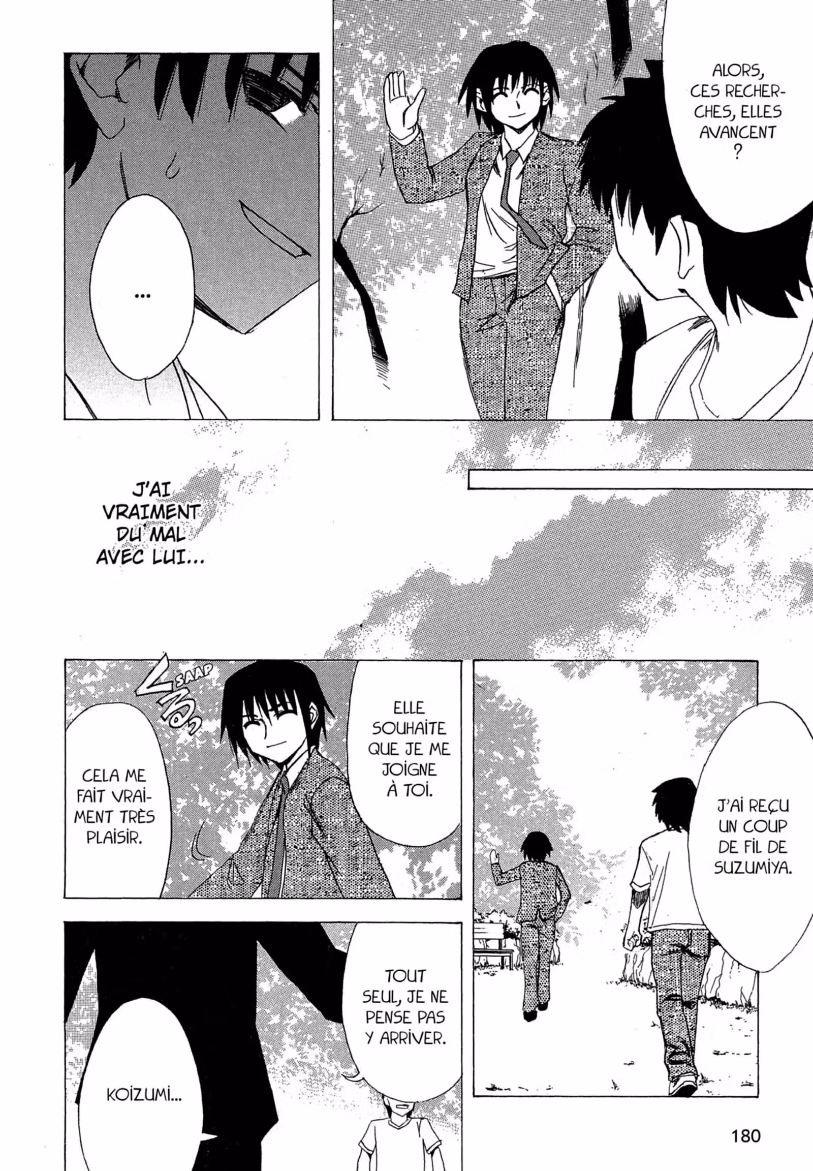 La Mélancolie de Haruhi – Brigade S.O.S Volume 1 page 182