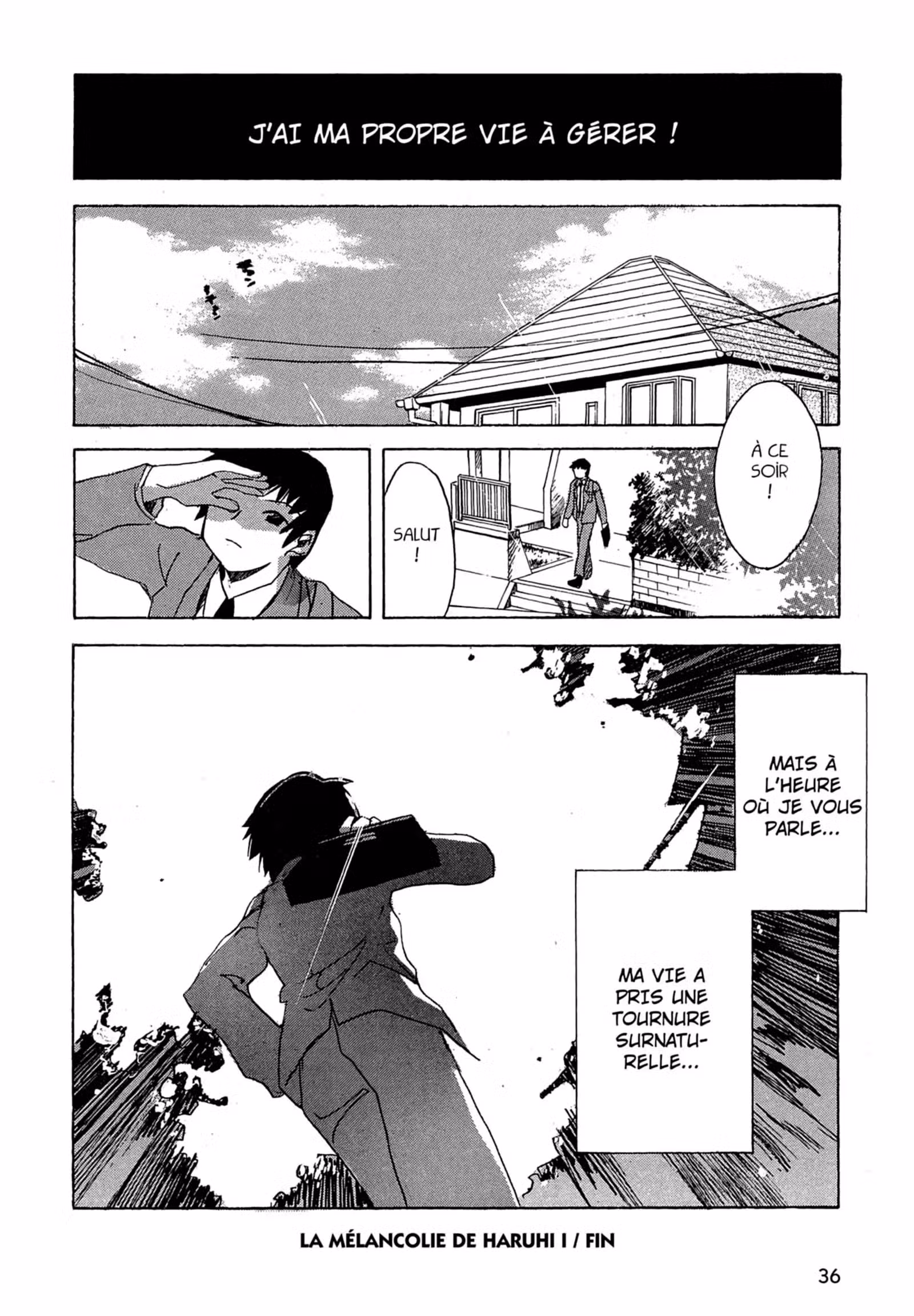 La Mélancolie de Haruhi – Brigade S.O.S Volume 1 page 38