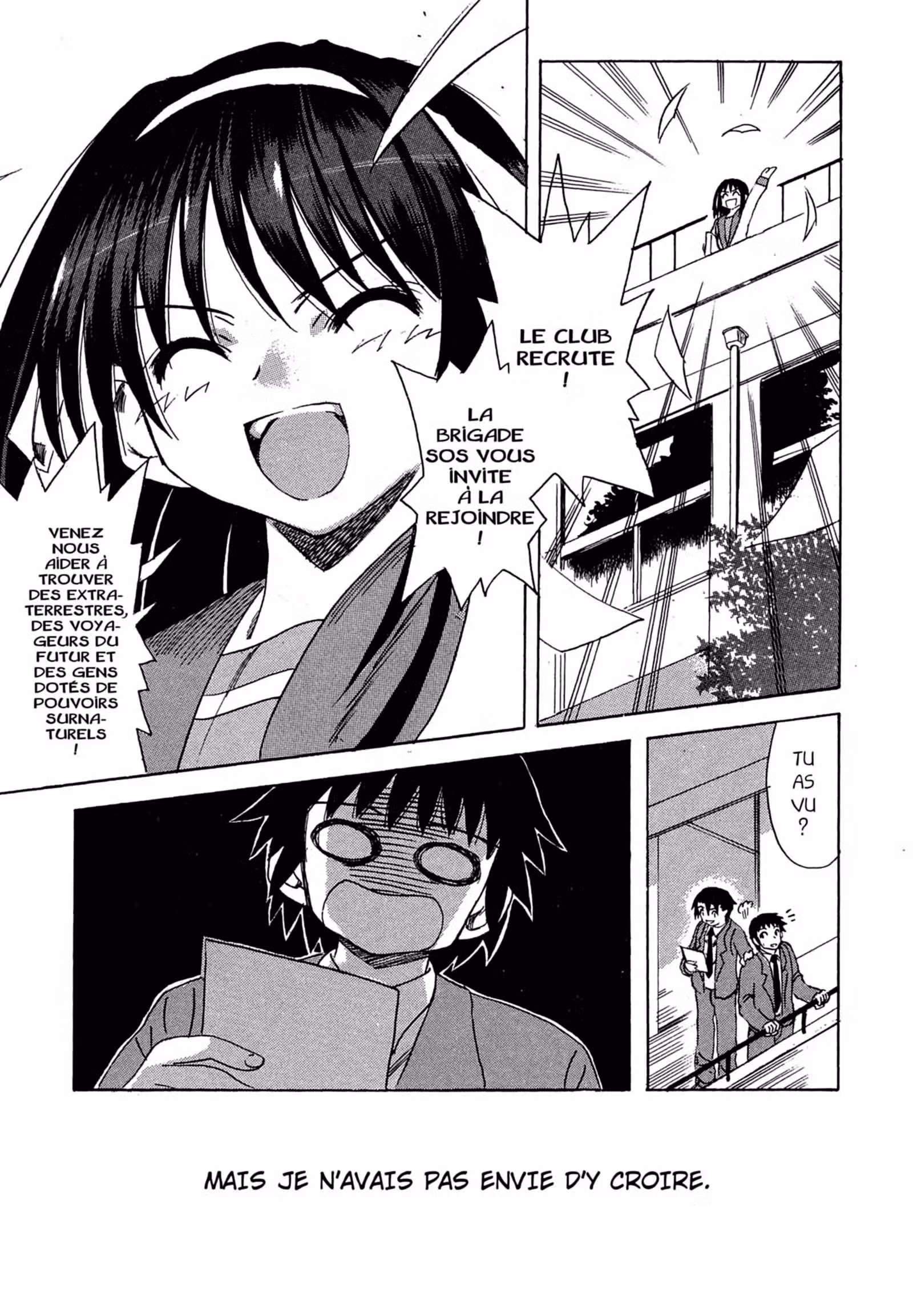 La Mélancolie de Haruhi – Brigade S.O.S Volume 1 page 89