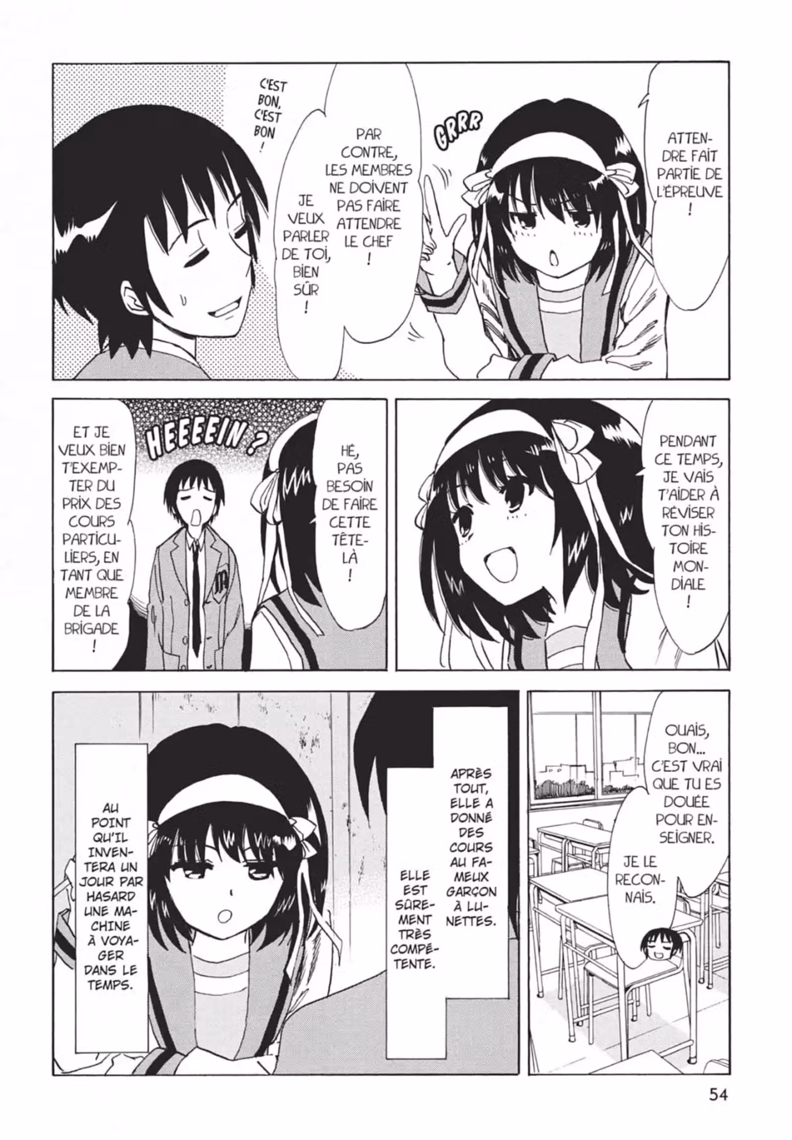La Mélancolie de Haruhi – Brigade S.O.S Volume 18 page 56