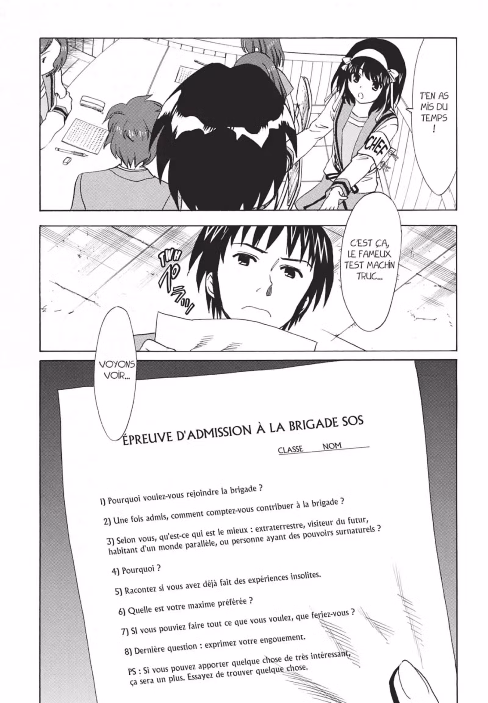 La Mélancolie de Haruhi – Brigade S.O.S Volume 18 page 63