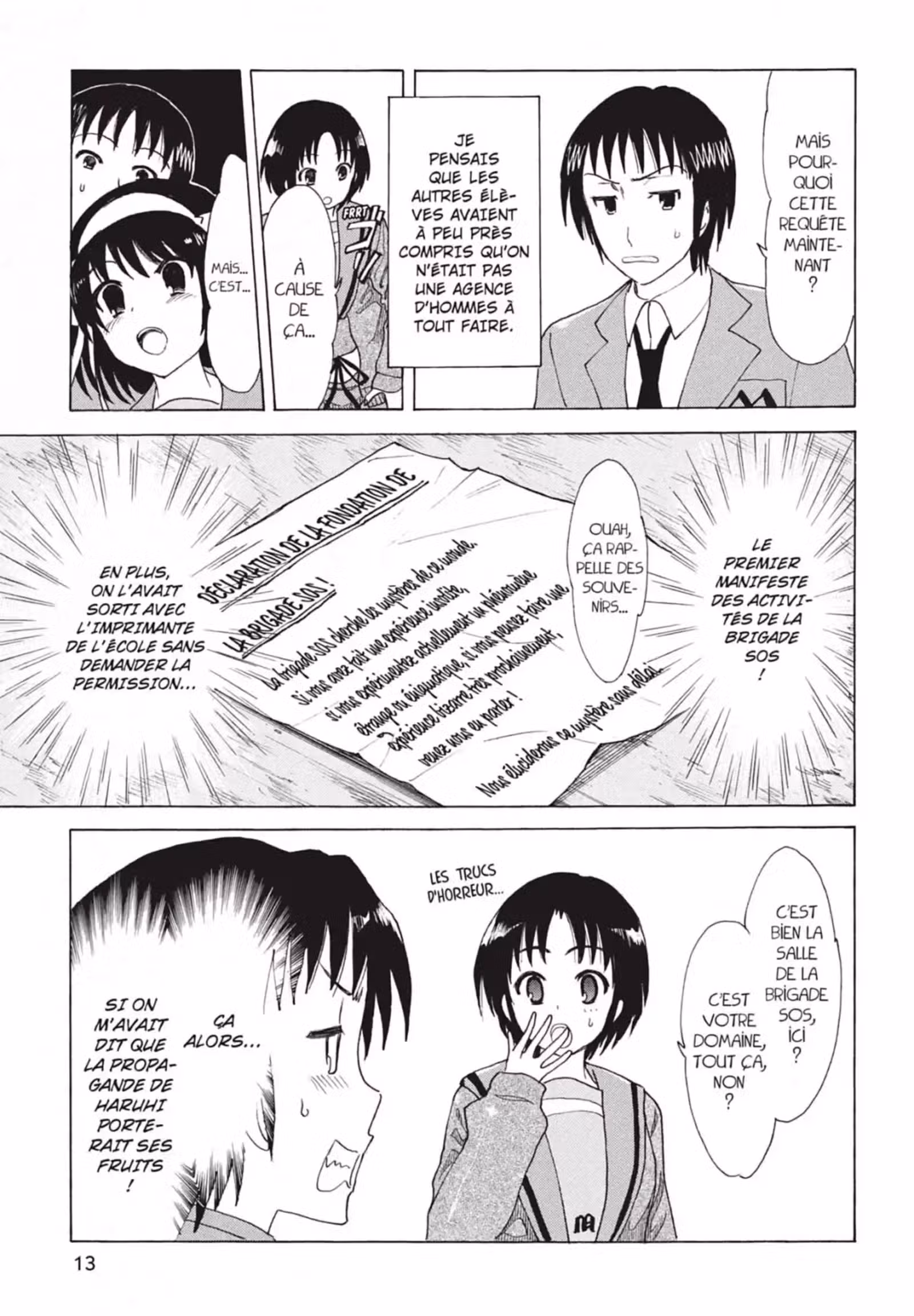 La Mélancolie de Haruhi – Brigade S.O.S Volume 16 page 15