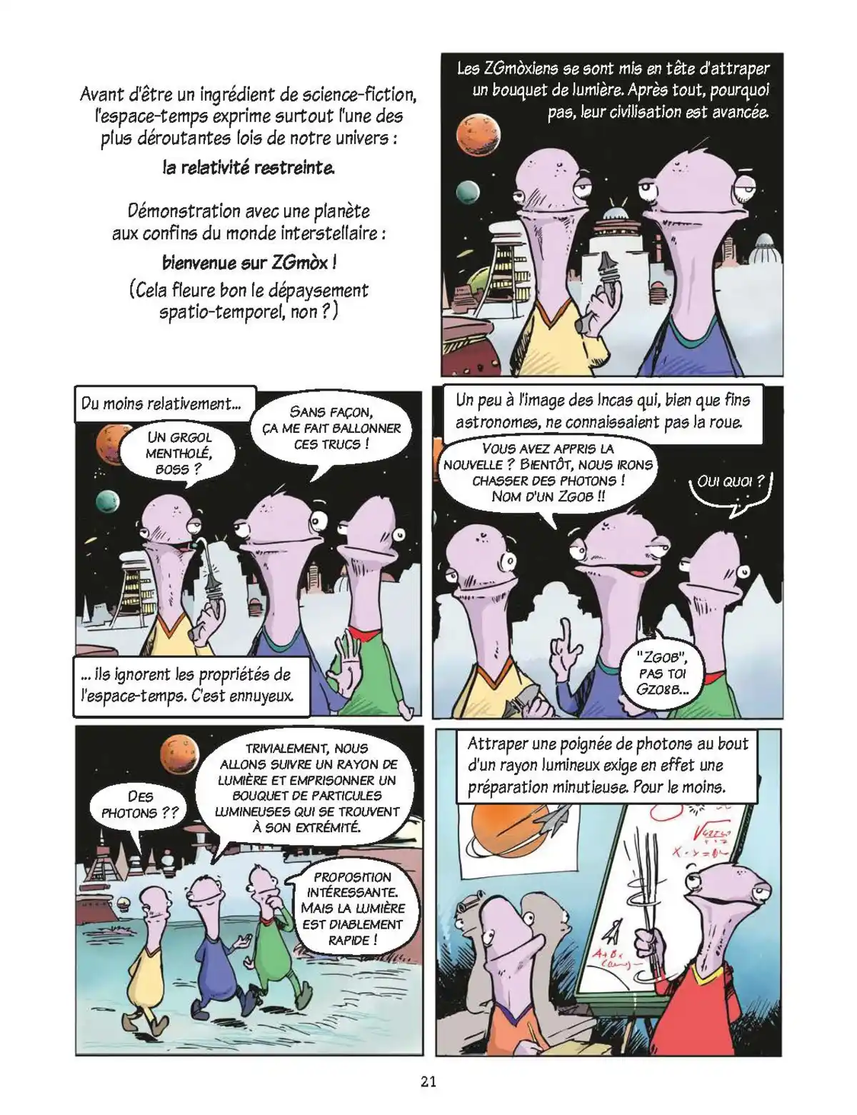 Quantix – La physique quantique et la relativité en BD Volume 1 page 15