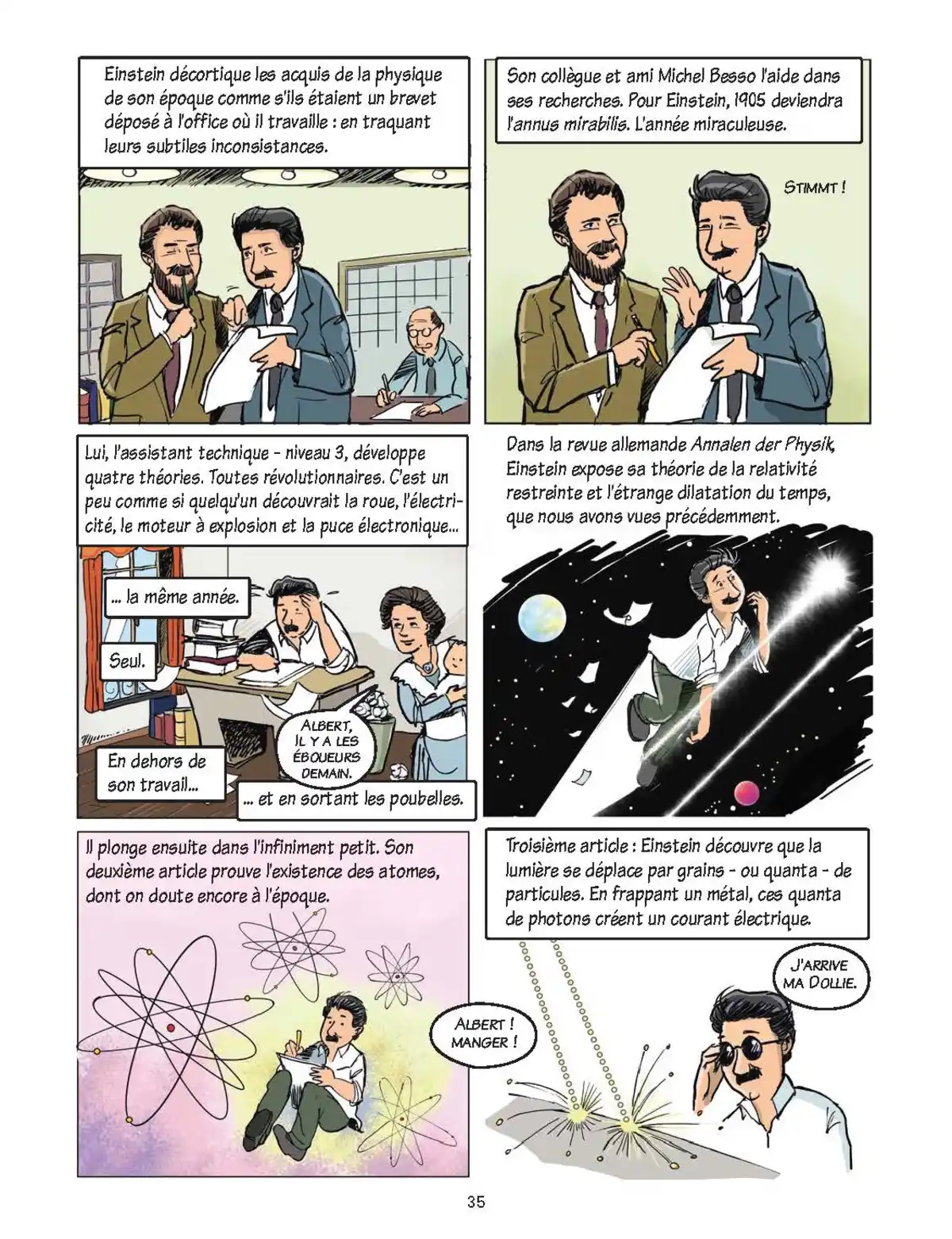 Quantix – La physique quantique et la relativité en BD Volume 1 page 28