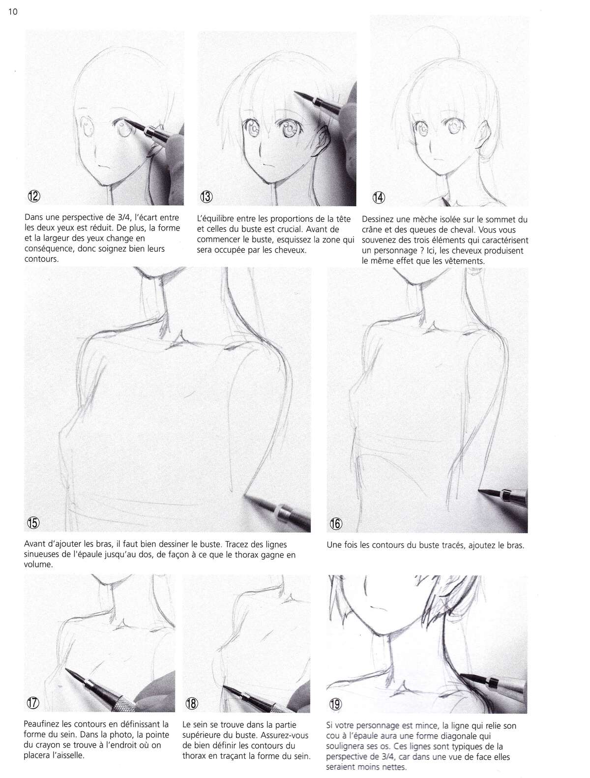 Techniques du manga – Le Character Design : Concevoir des personnages Volume 1 page 11