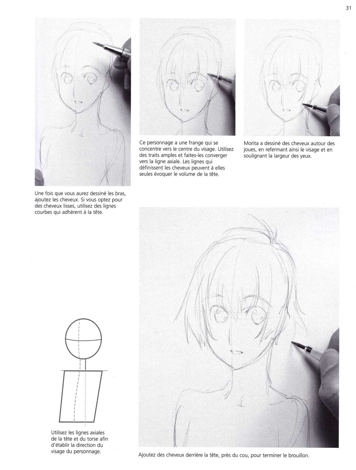 Techniques du manga – Le Character Design : Concevoir des personnages Volume 1 page 32