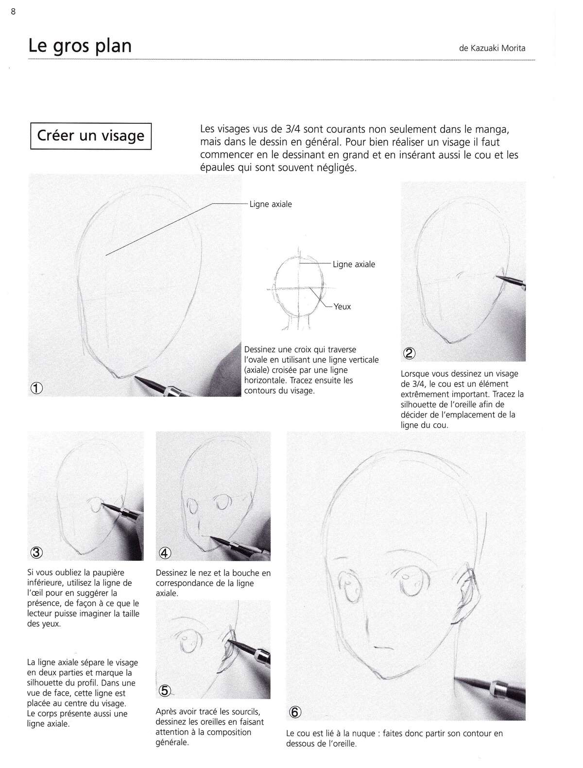 Techniques du manga – Le Character Design : Concevoir des personnages Volume 1 page 9