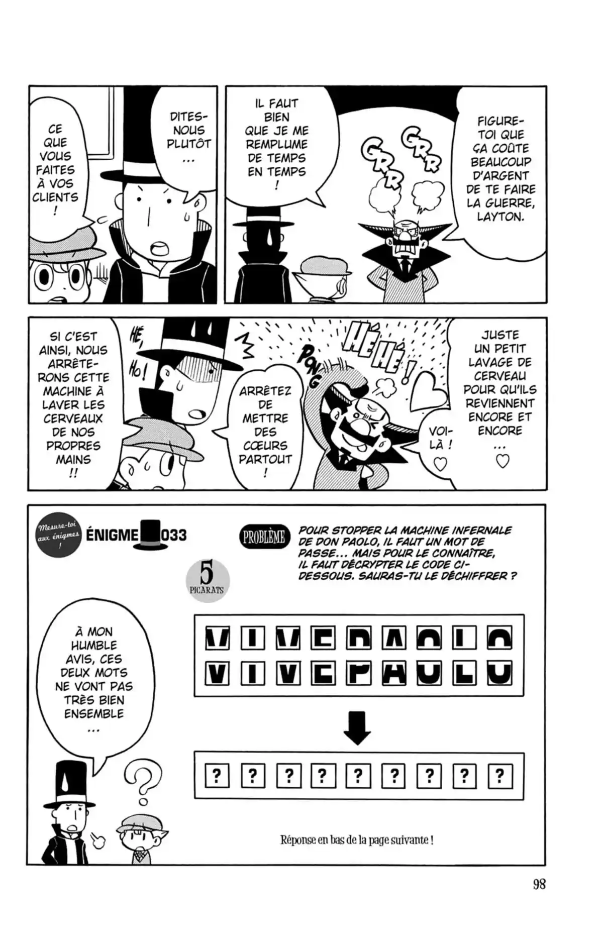 Professeur Layton et l’étrange enquête Volume 3 page 99