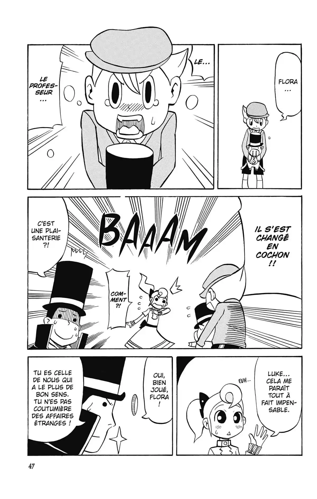 Professeur Layton et l’étrange enquête Volume 1 page 48