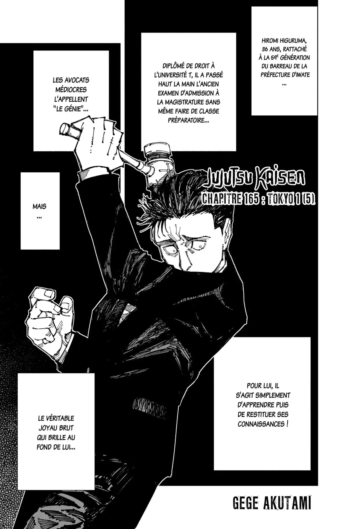 Jujutsu Kaisen Chapitre 165 page 1