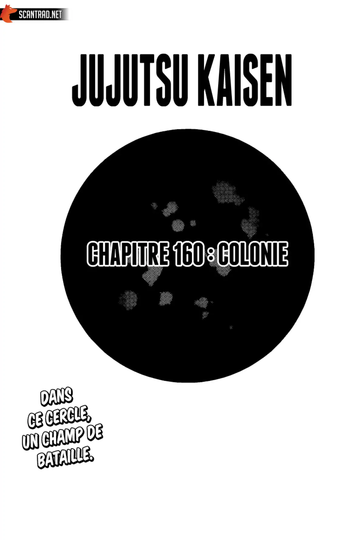 Jujutsu Kaisen Chapitre 160 page 1