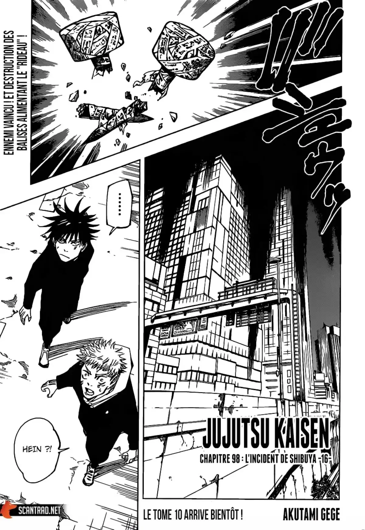 Jujutsu Kaisen Chapitre 98 page 1