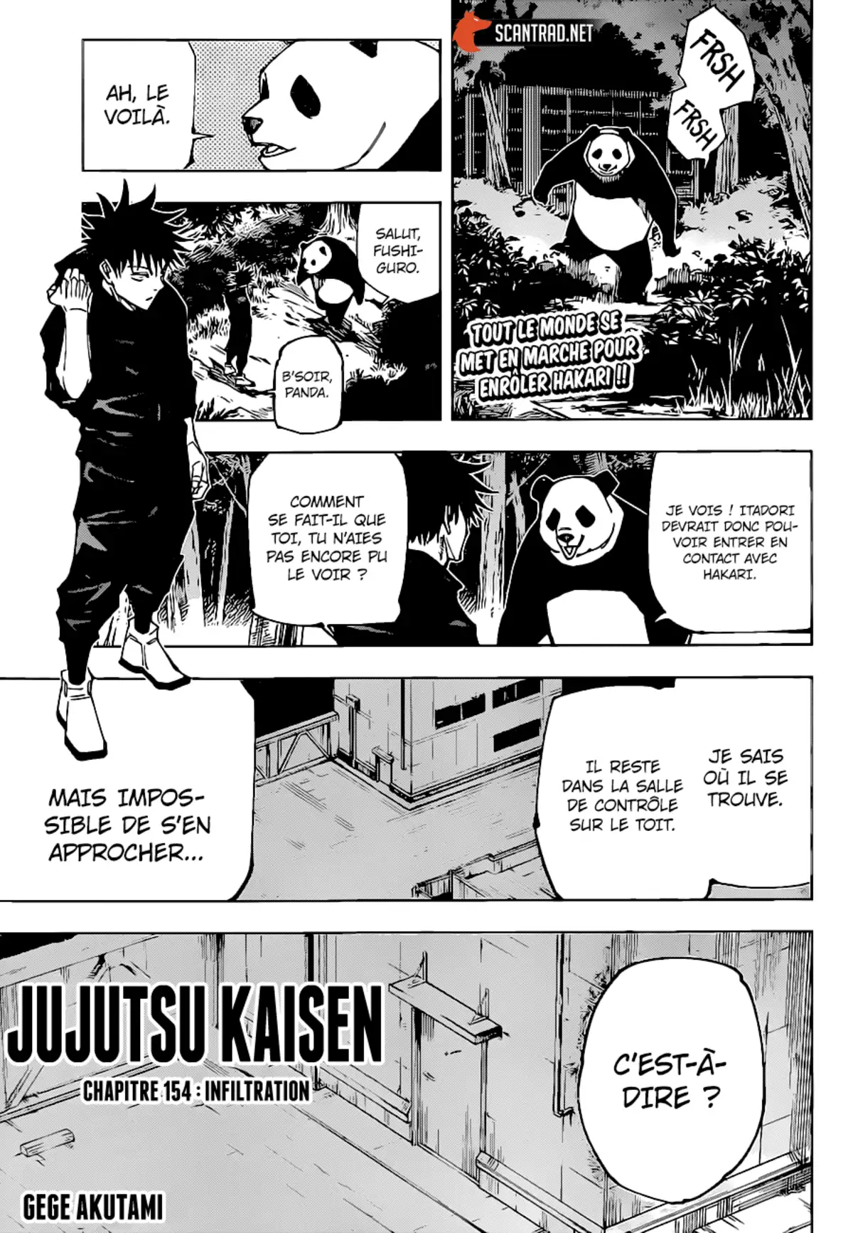 Jujutsu Kaisen Chapitre 154 page 1