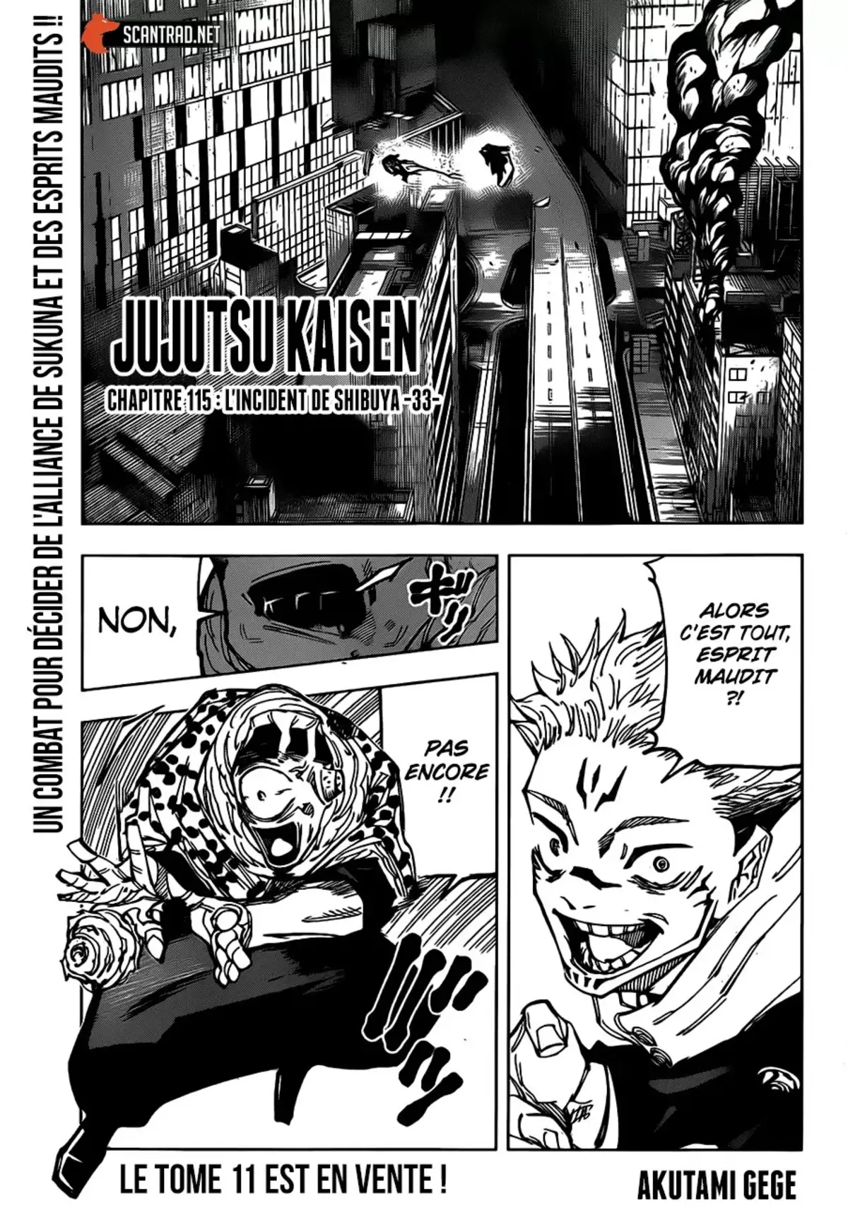 Jujutsu Kaisen Chapitre 115 page 1