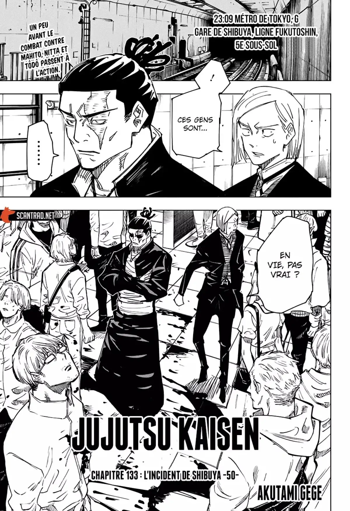 Jujutsu Kaisen Chapitre 133 page 1