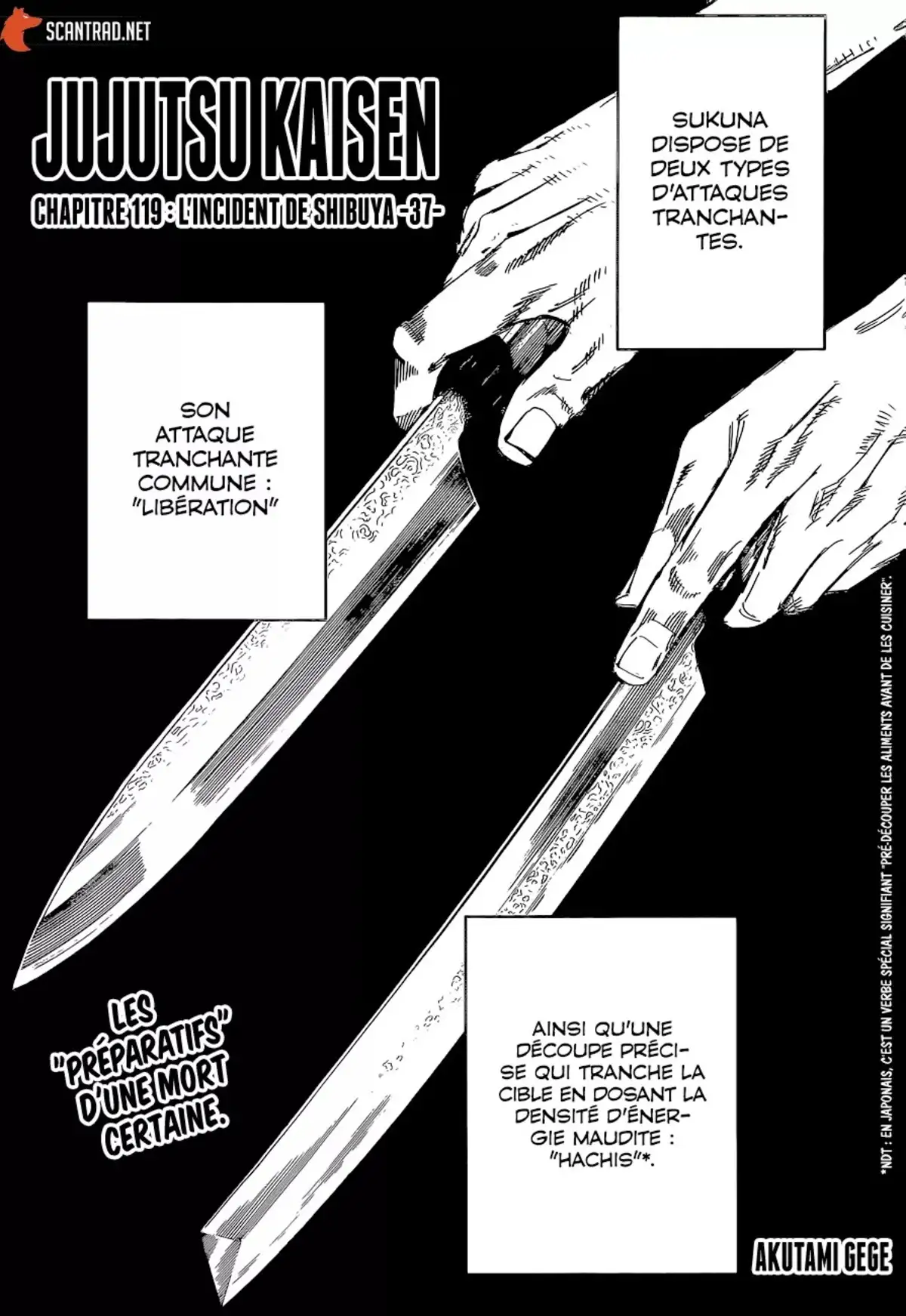 Jujutsu Kaisen Chapitre 119 page 1