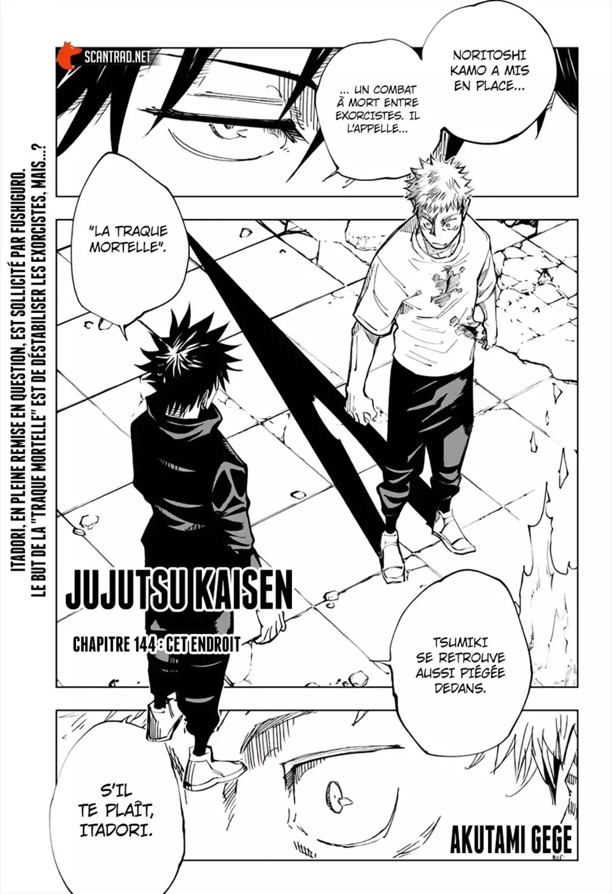 Jujutsu Kaisen Chapitre 144 page 1