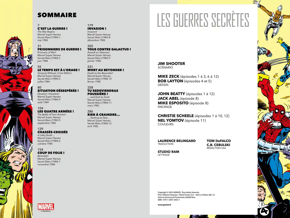 Les Guerres Secrètes Volume 1 page 3