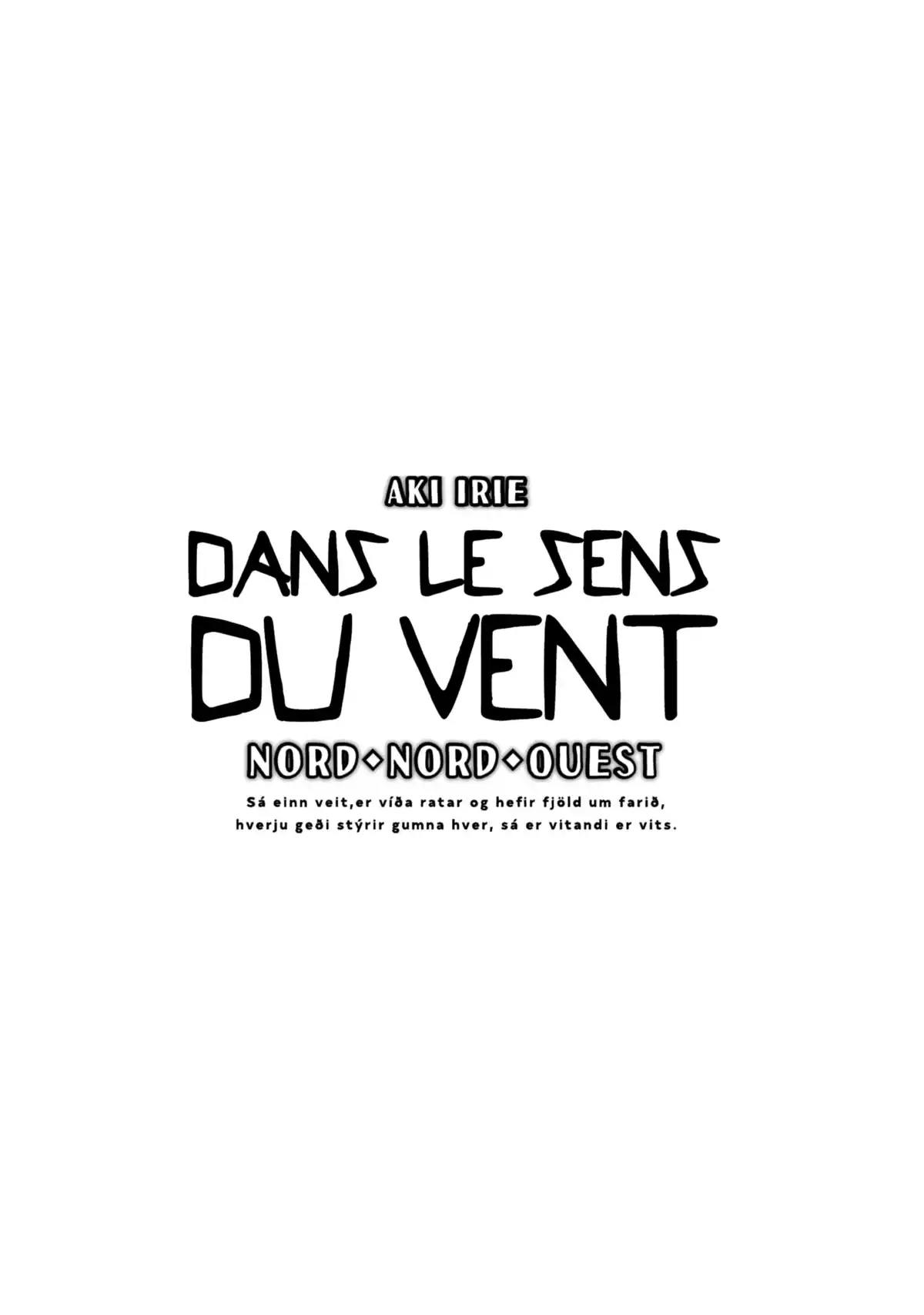 Dans le sens du vent – Nord, Nord-Ouest Volume 4 page 5