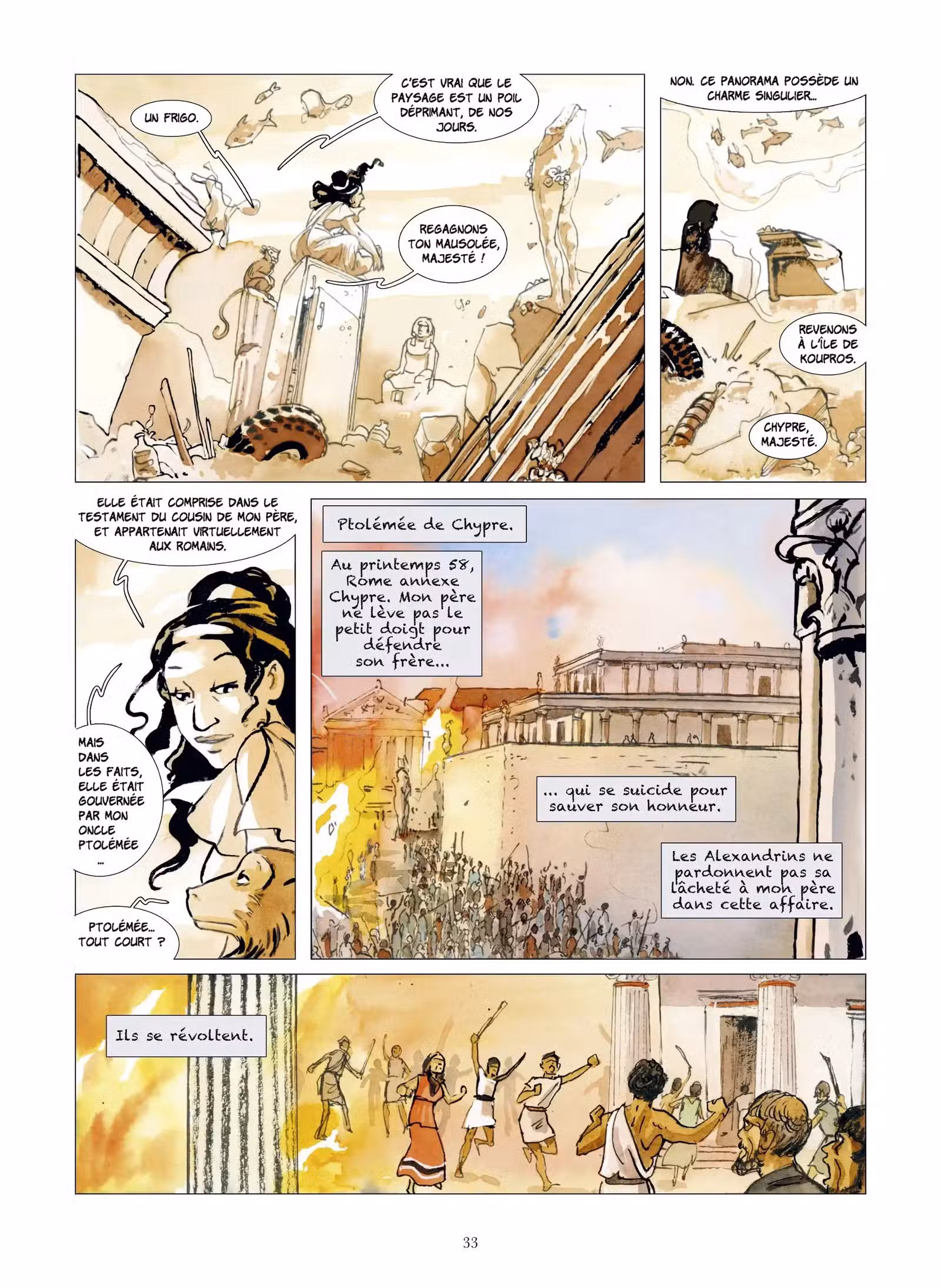 Moi, Cléopâtre, dernière reine d’Égypte Volume 1 page 33