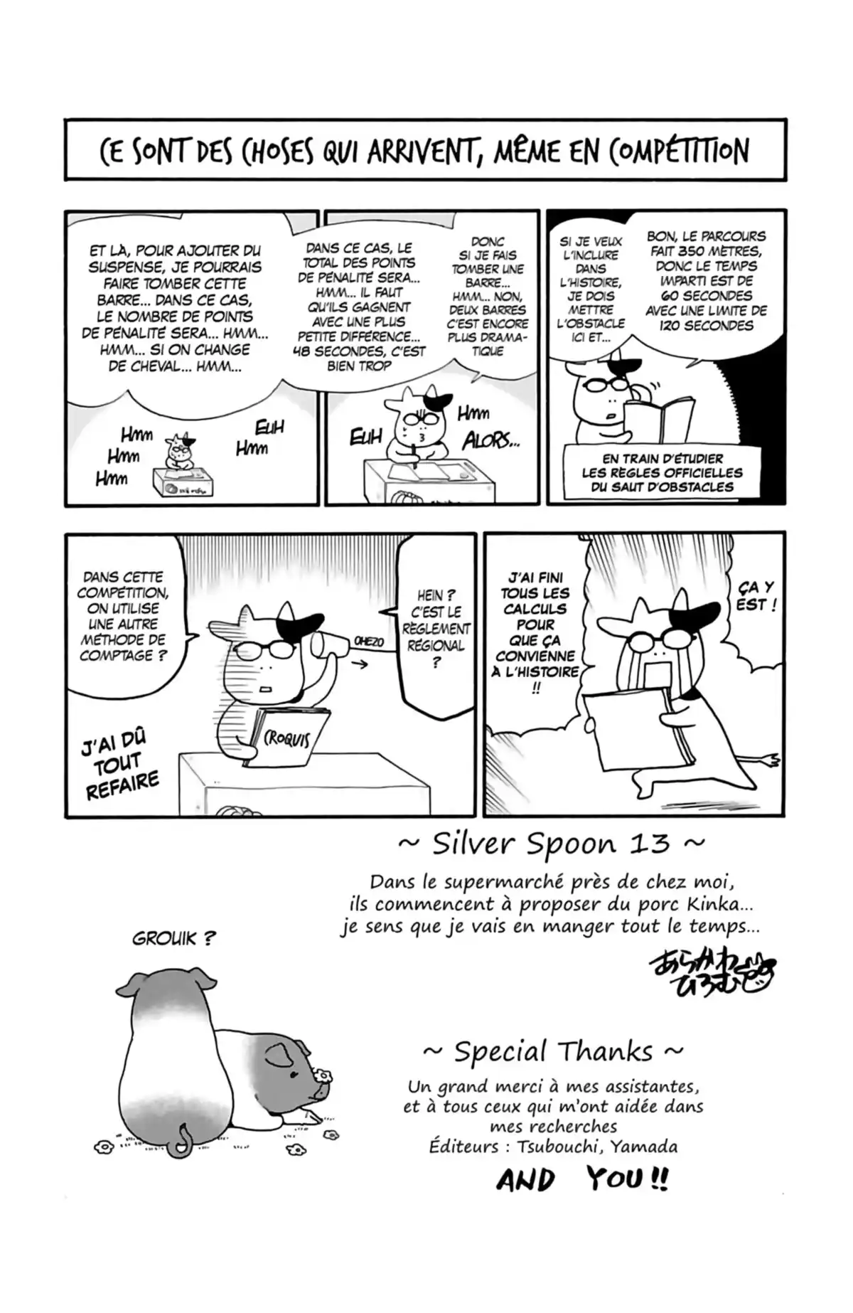 Silver Spoon – La cuillère d’argent Volume 13 page 163