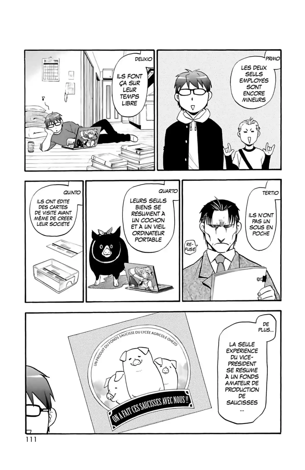 Silver Spoon – La cuillère d’argent Volume 12 page 106