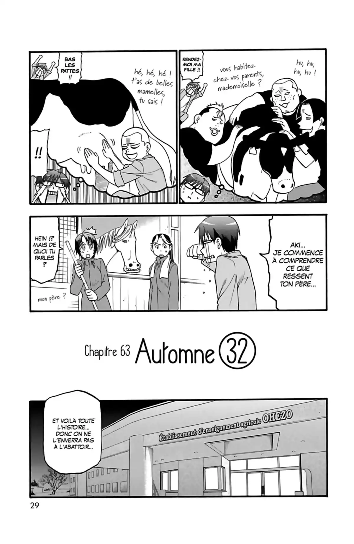 Silver Spoon – La cuillère d’argent Volume 8 page 28