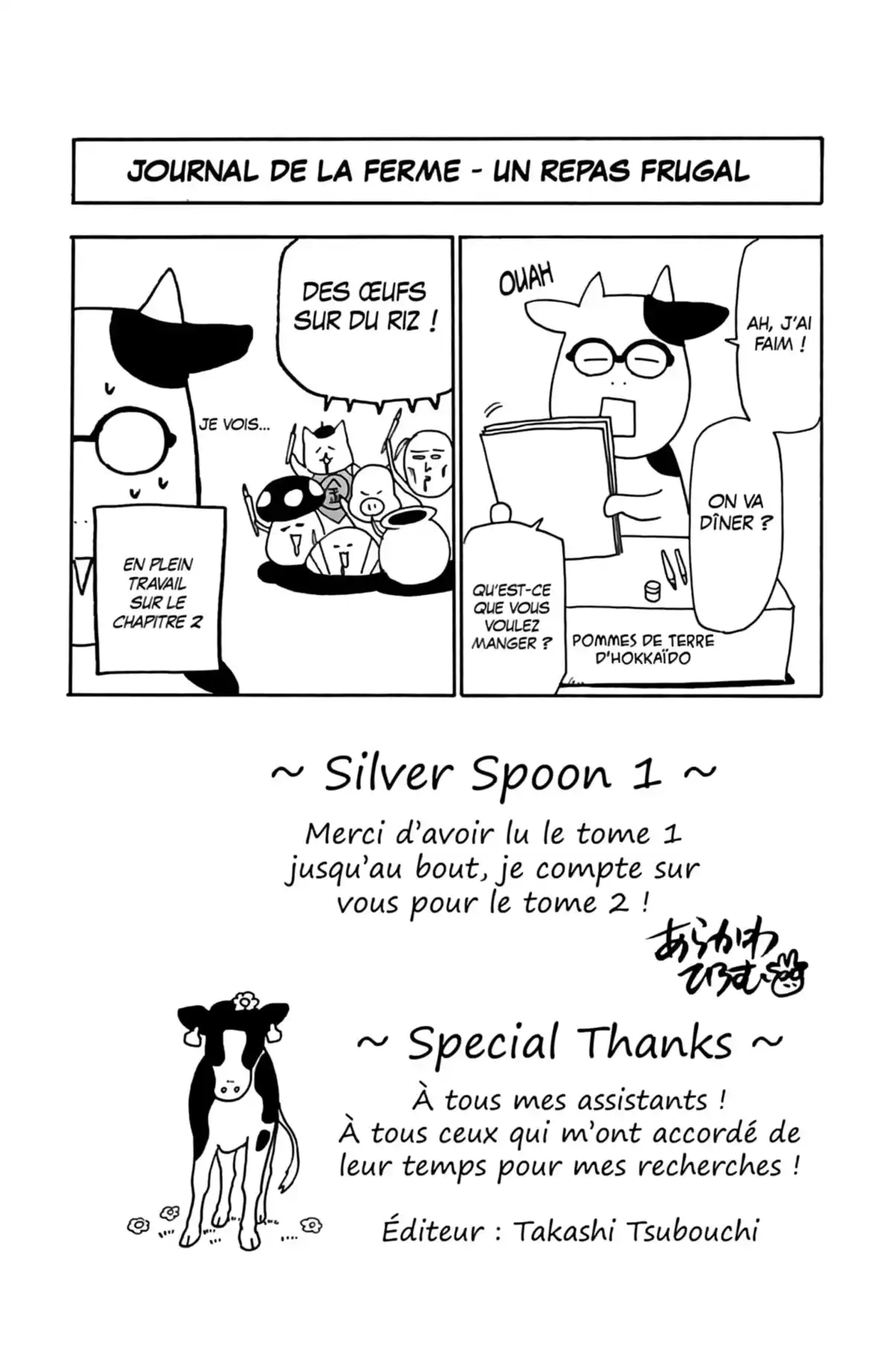 Silver Spoon – La cuillère d’argent Volume 1 page 184