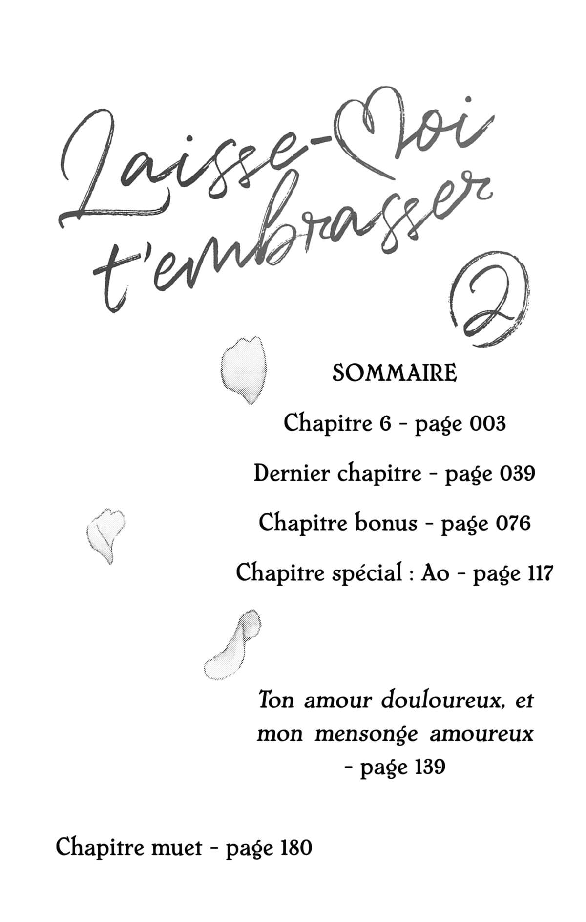 Laisse-moi t’embrasser Volume 2 page 3