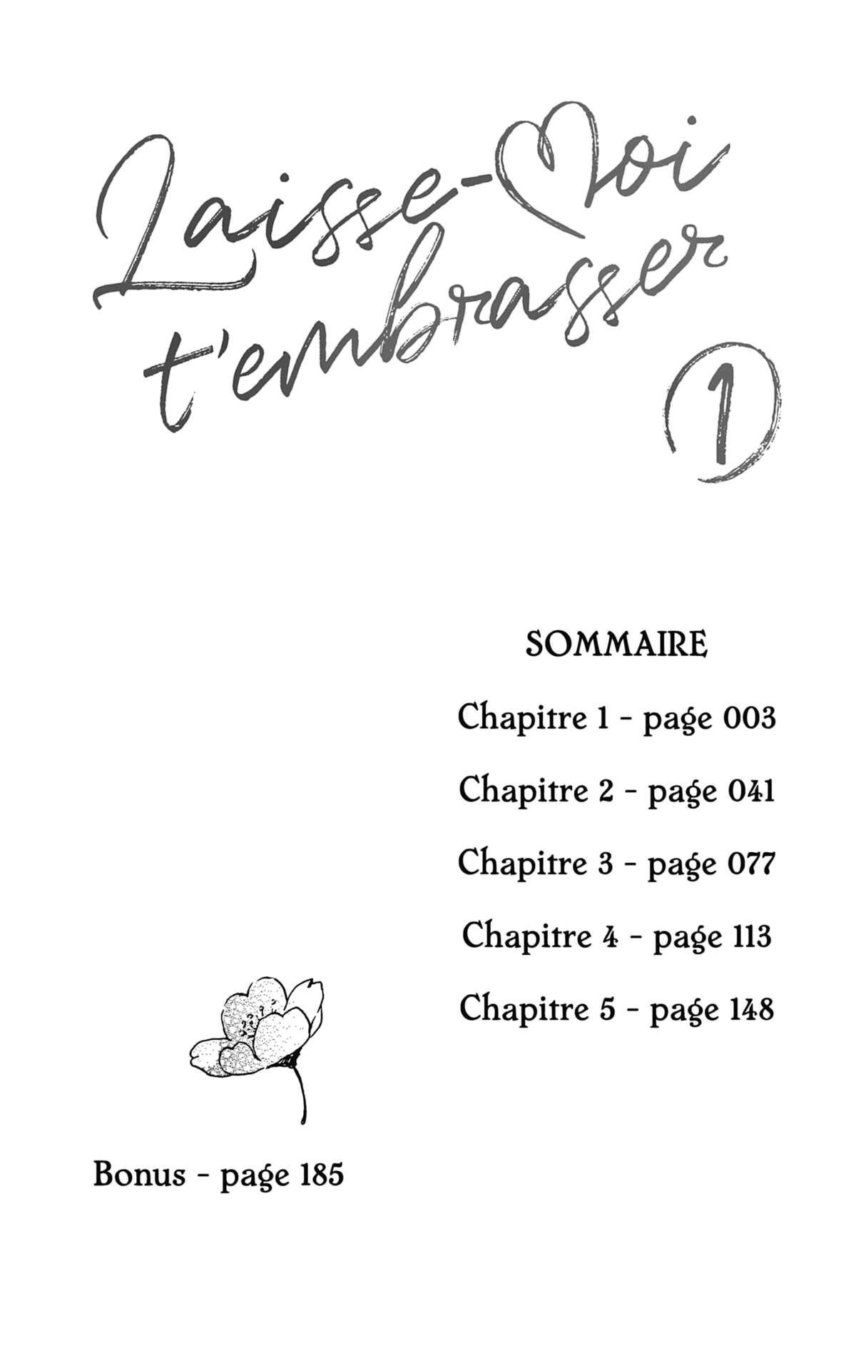 Laisse-moi t’embrasser Volume 1 page 3