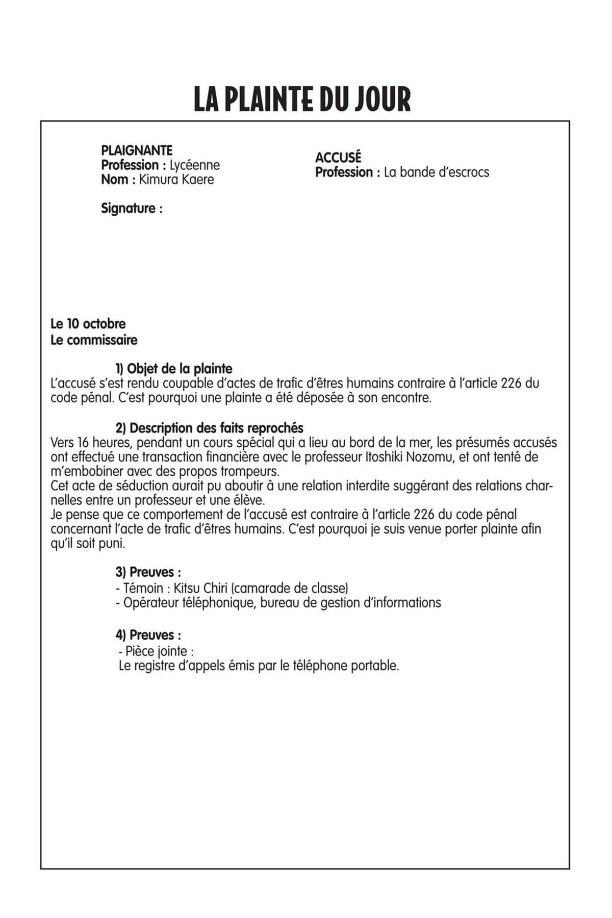 Sayonara Monsieur Désespoir Volume 12 page 150