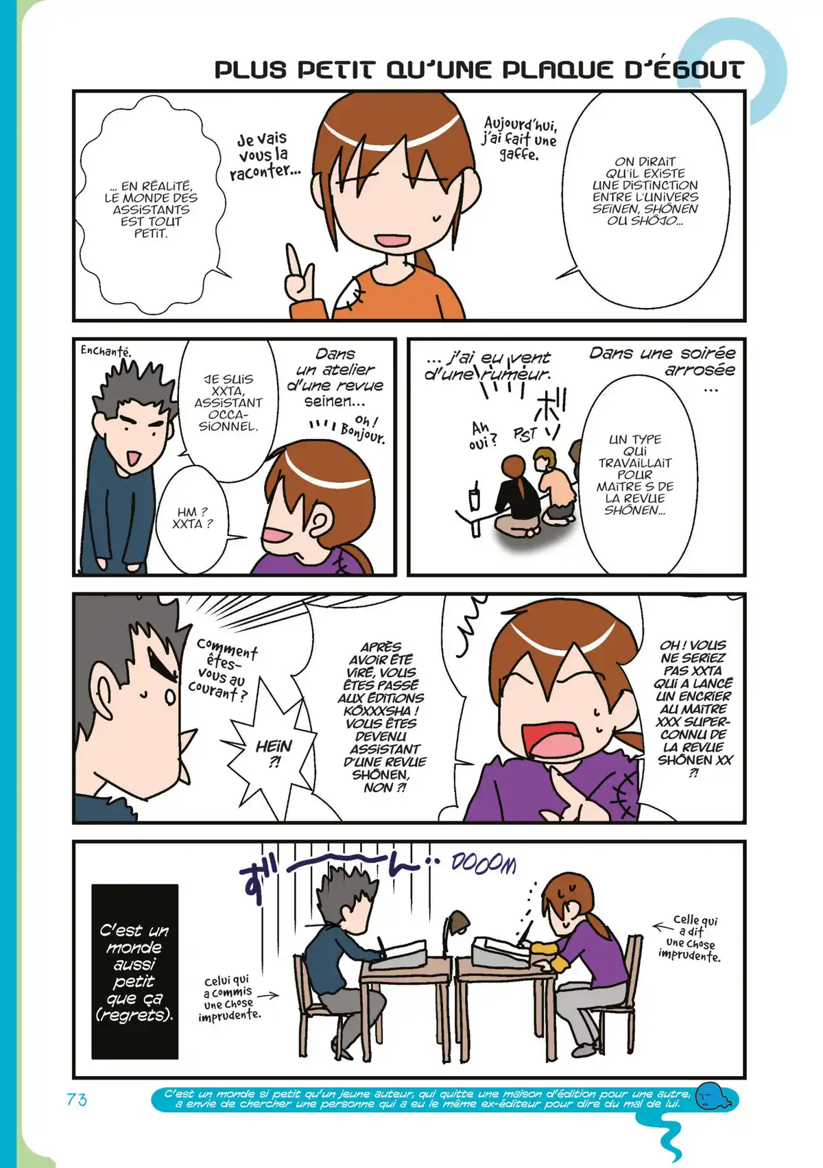 Assistante mangaka – le blog Volume 1 page 74