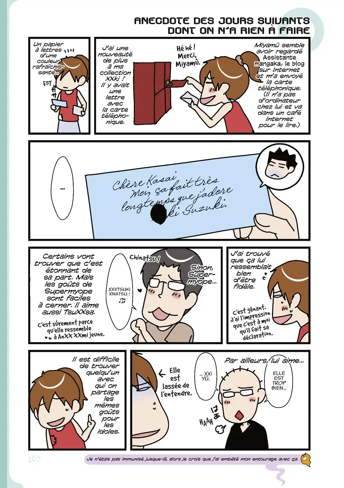 Assistante mangaka – le blog Volume 3 page 108
