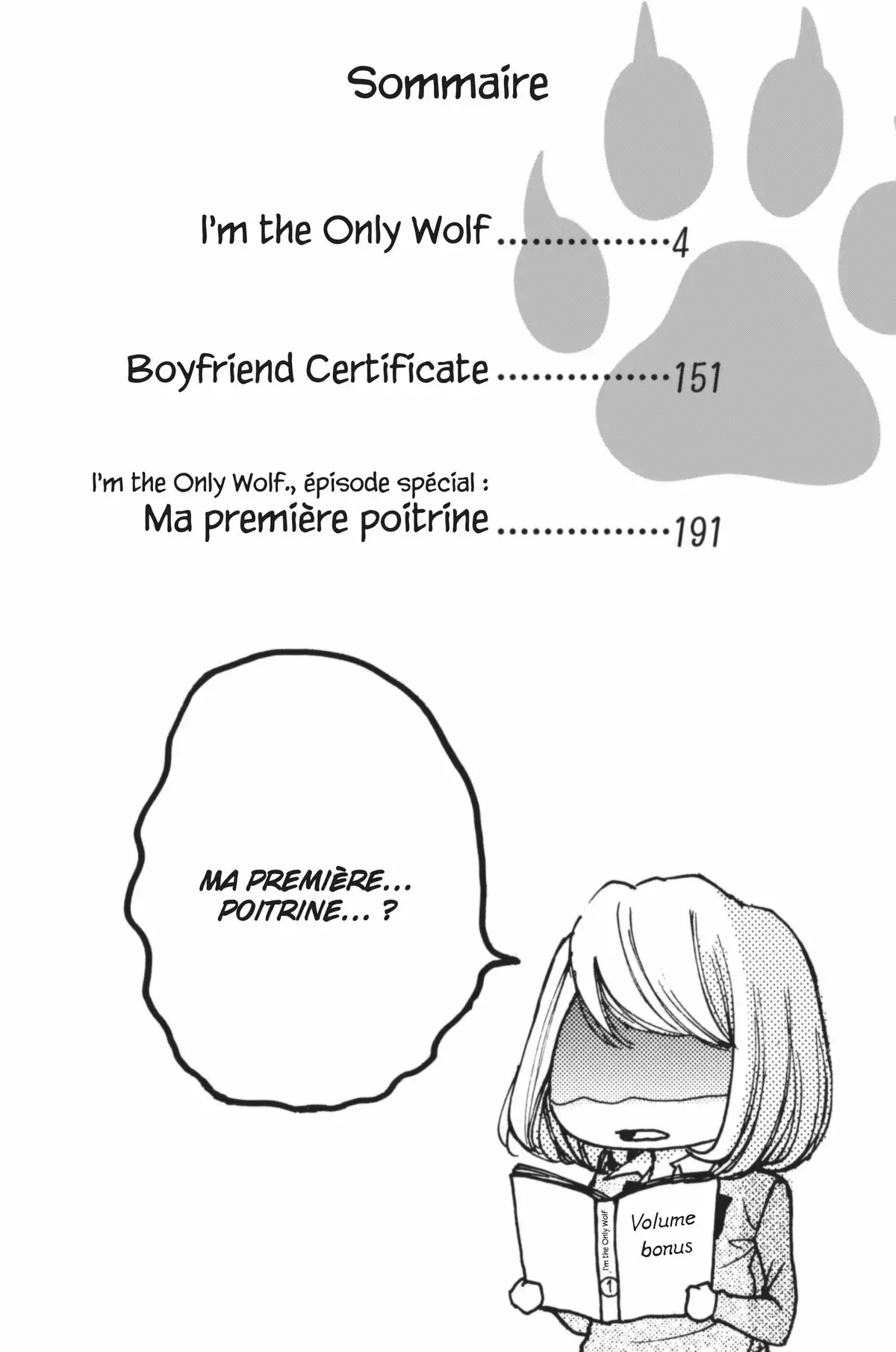 I’m the only wolf Volume 1 page 3