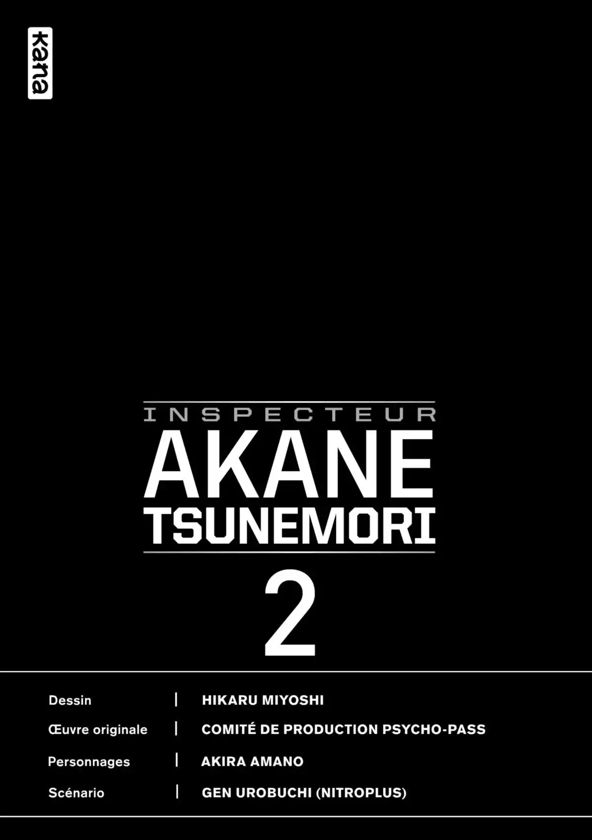 Psycho-Pass – Inspecteur Akane Tsunemori Volume 2 page 3