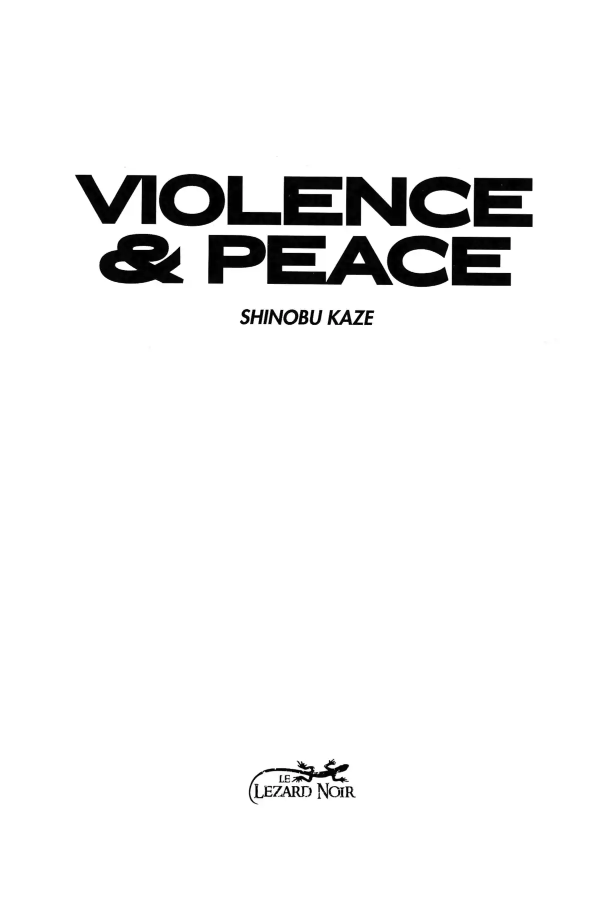 Violence & Peace Volume 1 page 4