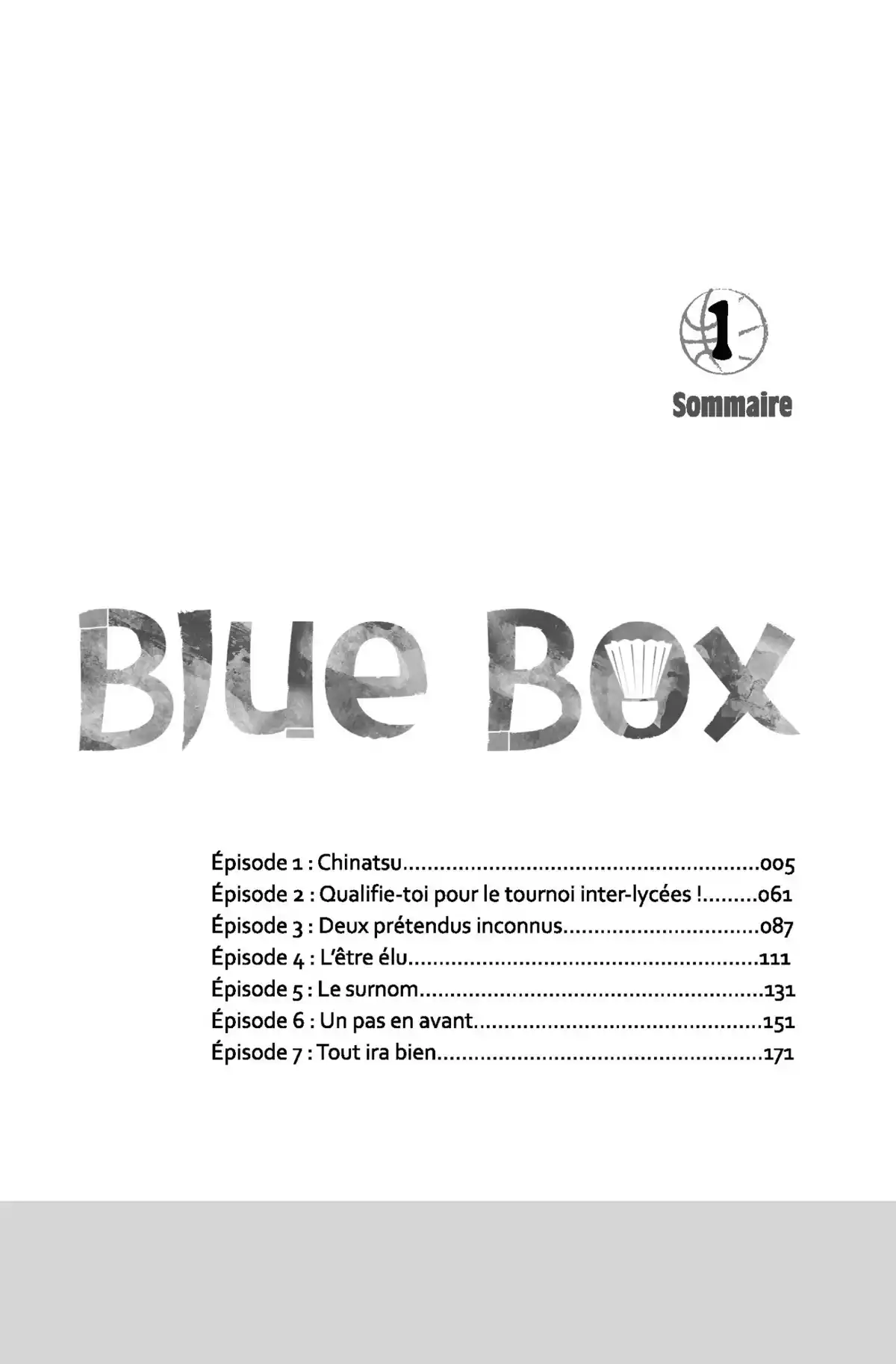 Blue Box Volume 1 page 2