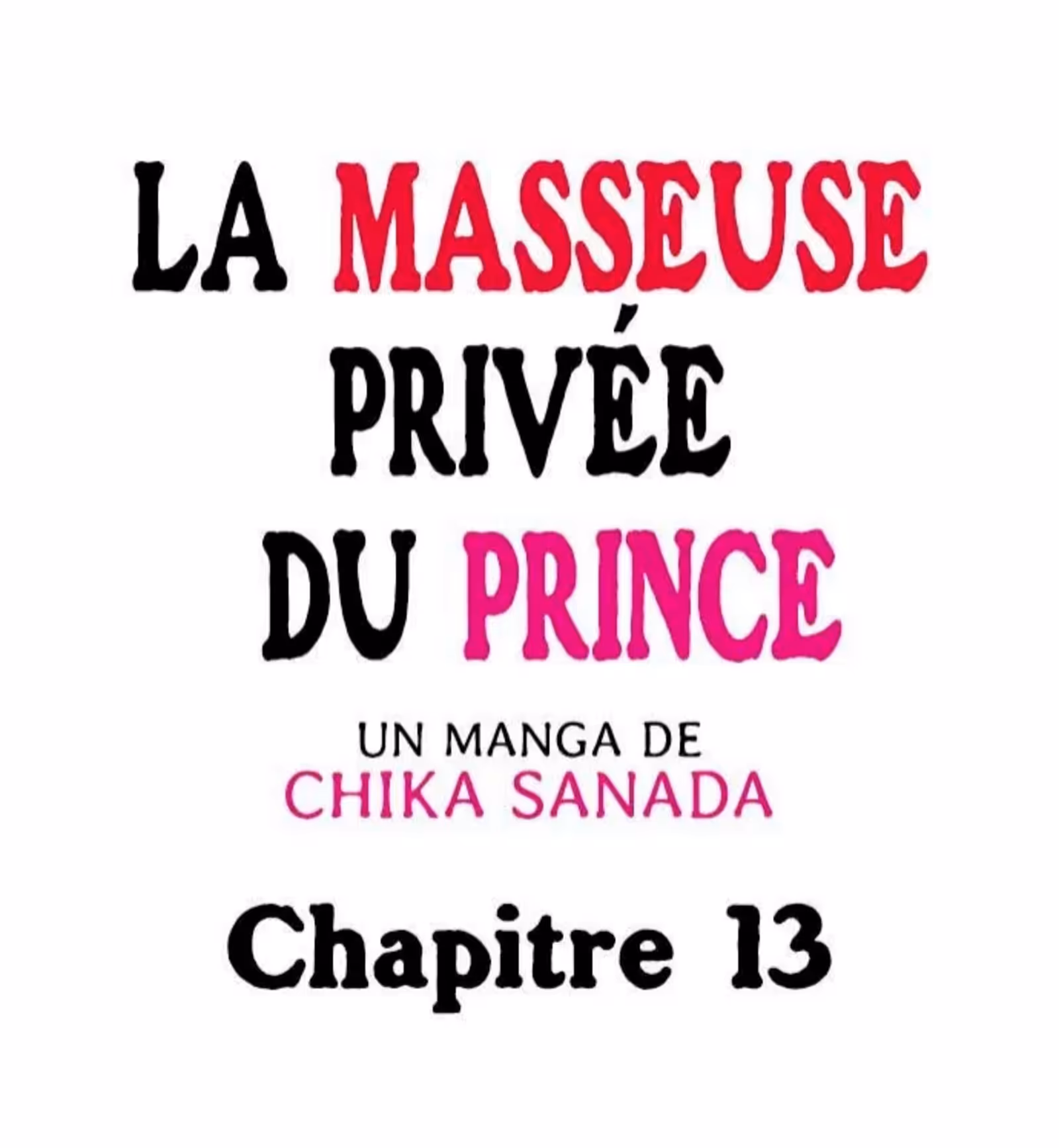 La masseuse privée du prince Chapitre 13 page 1